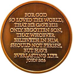 John 3:16 Coin, Bulk Pack of 3, for God so Loved
