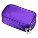 Hipiwe Essential Oils Travel Bag Perfect Carrying Case Storage Bag Organizer for Oil Bottles - Holds 10 Bottles of 5ml, 10ml, 15ml (Purple)