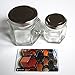 Gneiss Spice Small Empty Magnetic Spice Jars | Create a DIY Hanging Spice Rack on Your Fridge | Includes Hexagon Glass Jars, Magnetic Lids + Spice Labels (10 Small Jars, Black Lids)