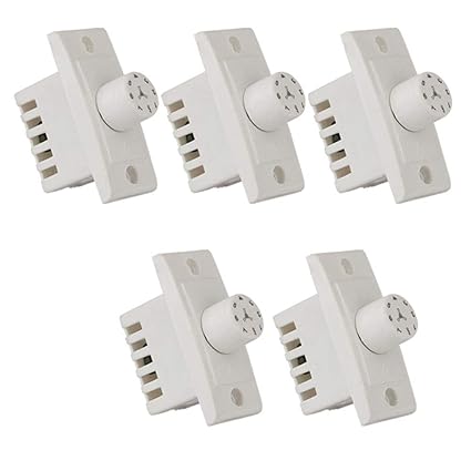 Hi-PLASST Switch Model Step Type Fan Regulator (White)2PCS/5PCS Set (4 Switch Models Available)