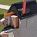 Step2 MailMaster StoreMore Mailbox, Extra Storage, Weather Resistant, Large Outdoor Mailboxes, Made of Durable Plastic, Easy to Install, Flag Included, Gray