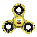 FOCO Diztracto Spinnerz Three Way Fidget Toy-Spongebob Spinner Toy, Yellow, 3