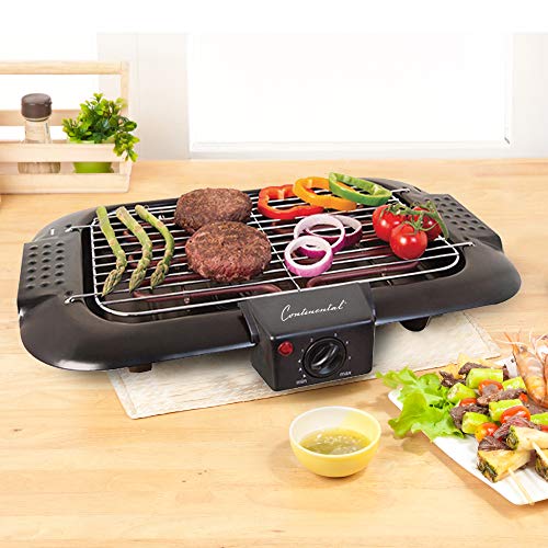Continental Electric CEBQ909 Indoor Electric BBQ Grill, 2Serving