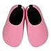 JIASUQI Baby Athletic Slip on Beach Walking Water Shoes for Swim River Pool,Pink Dot 6-12 Months
