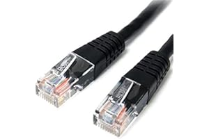 StarTech.com 15 ft. (4.6 m) Cat5e Ethernet Cable - Power Over Ethernet - Molded - Black - Ethernet Network Cable (M45PATCH15B