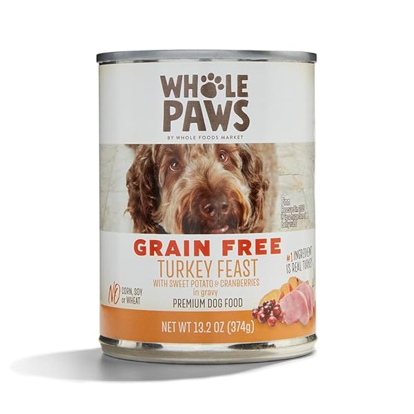 WHOLE PAWS, GRAIN-FREE WET DOG FOOD, TURKEY FEAST...