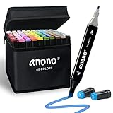 anono 80 Colors Alcohol Marker Dual Tip Marker