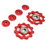 Promisen 11T Aluminium Jockey Wheel Upgraded RS Bearing Derailleur Pulley 11 Gear Guide Pulley