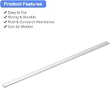 Sourcing Map 6061 Aluminum Square Bar 12 in 1/8 x 0.4 in 2 Pcs Flat Bar view 4