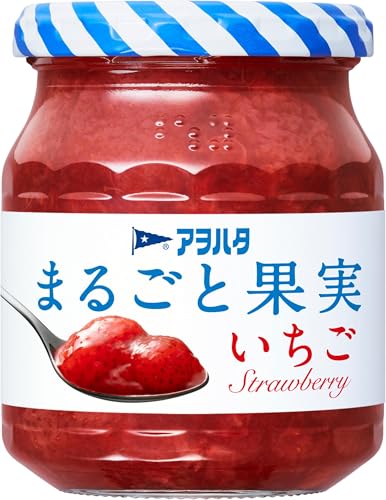 アヲハタ まるごと果実 いちご255g ×3個 ジャム オールフルーツ 砂糖不使用