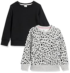 Amazon Essentials Girls' Fleece Crew-Neck
