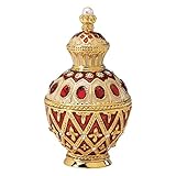 Design Toscano The Pushkin Collection: Svetlana Romanov Style Collectible Enameled Egg, 3 Inch, Pewter, Red and Gold