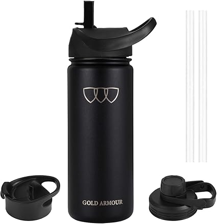 gold marble thermo bottle