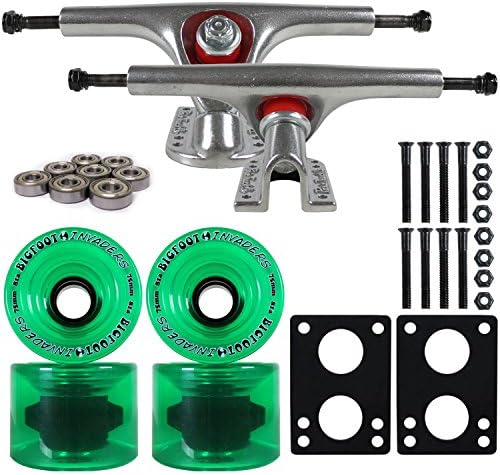 Paris 180 LONGBOARD TRUCKS Package BIGFOOT 75MM INVADERS GREEN Wheels