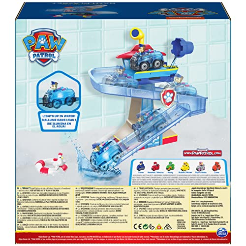 Paw Patrol, Adventure Bay Bath Playset with Lightup Chase Vehicle