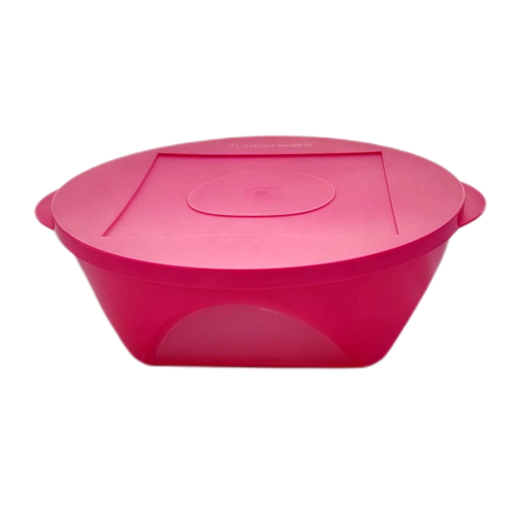 Tupperware Mediterrano 2.5 L Pink Serving Bowl with Window Bowl