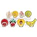 Nurbo Cute Fruit Shape Phone Ring 360 Degree Rotating Ring Grip Anti Drop Finger Holder for iPhone iPad and All Cellphone (Colorful Lemon)