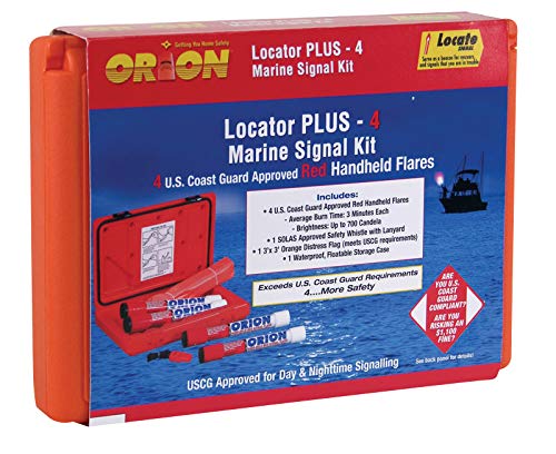 Orion Safety Products Locater Plus - 4 Marine Signal Kit - LOCAT+ Flare KIT SNGL PK - Single Kit (534SNGL)