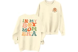 EGELEXY Mama Sweatshirt Women Leopard Print Embroidery Mom Life Pullover Top Casual Long Sleeve Blouse Tee