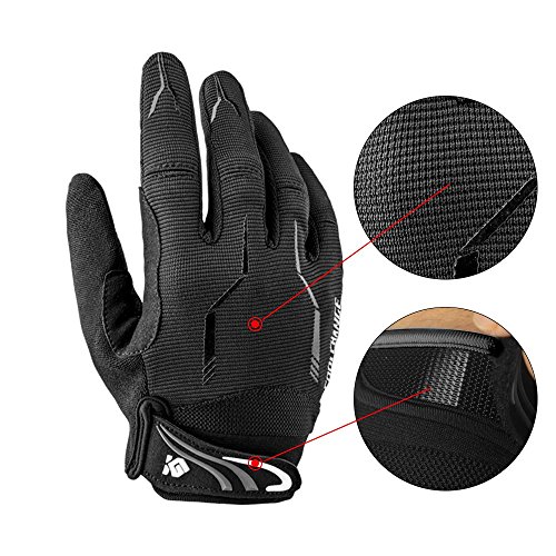 Full Finger Bike Gloves Unisex Outdoor Touch Screen Cycling Gloves Road Moutain Bike Bicycle Gloves M - Thumbnail 5