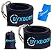 ByxBody Ankle Straps for Cable Machines and Resistance Band, Double D-Ring Adjustable Padded Ankle Straps for Women, Fitness Ankle Cuffs for Gym, Weightlifting, Legs, Abs, Glute Exercises