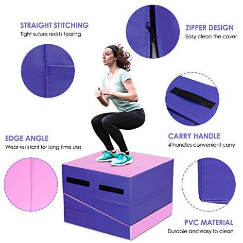 image for Giantex Incline Gymnastics Mat Wedge Folding and Non-Folding Gymnastic