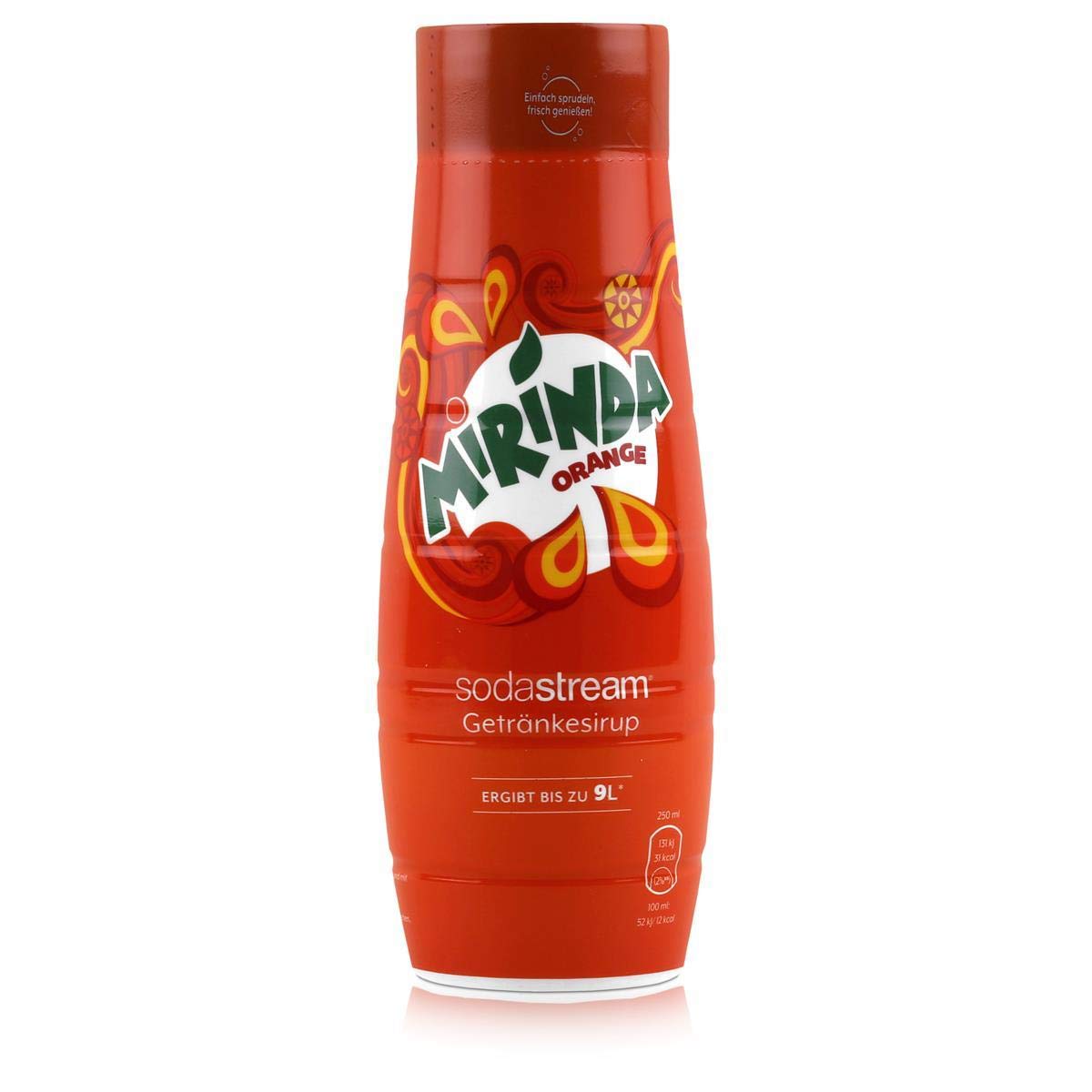 sodastream Sirup Mirinda - 1x Flasche ergibt 9 Liter Fertiggetränk, Sekundenschnell zubereitet und immer frisch, 440 ml