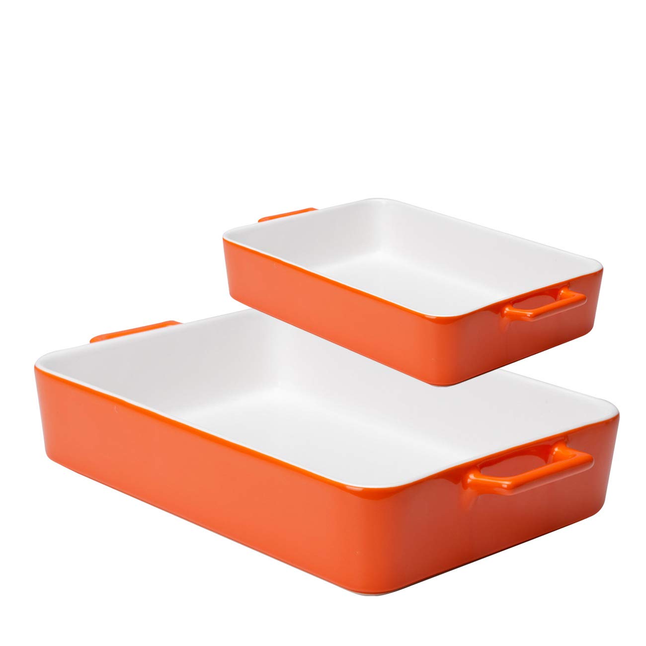 Xiteliy Ceramic Bakeware Set Baking Dish Lasagna Pans Casserole Dish Square Brownie Pan with Double 