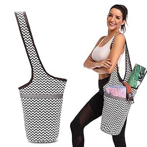 Active Lotus – Yoga Mat Bag – Deep Pocket, Zipper, Shoulder Strap, Large Wide Size, Fits Most Mats, Multi Purpose Carry Pack for Fitness and Exercise