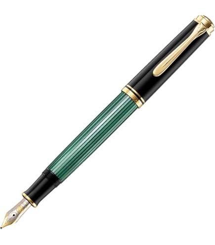 Pelikan SOUVERAN M405 BLACK 万年筆　字幅F Amazon.com : Pelikan Premium M400 Fountain Pen EF-Black/Green