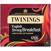 Twinings 1706 English Strong Breakfast Tea, 80 Tea Bags, 250g (Pack of 3)