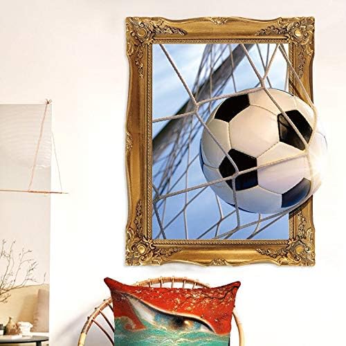 XIAOJIE0104 Metas de fútbol 3D Pegatinas de Pared para niños Habitación