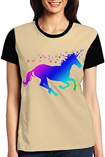 Unicorn Rainbow Women's Hip Hop Short Sleeve Tshirt
