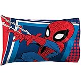 Jay Franco Marvel Super Hero Adventures Go Spidey 1 Pack Pillowcase - Double-Sided Kids Super Soft Bedding - Features Spiderman (Official Marvel Product)