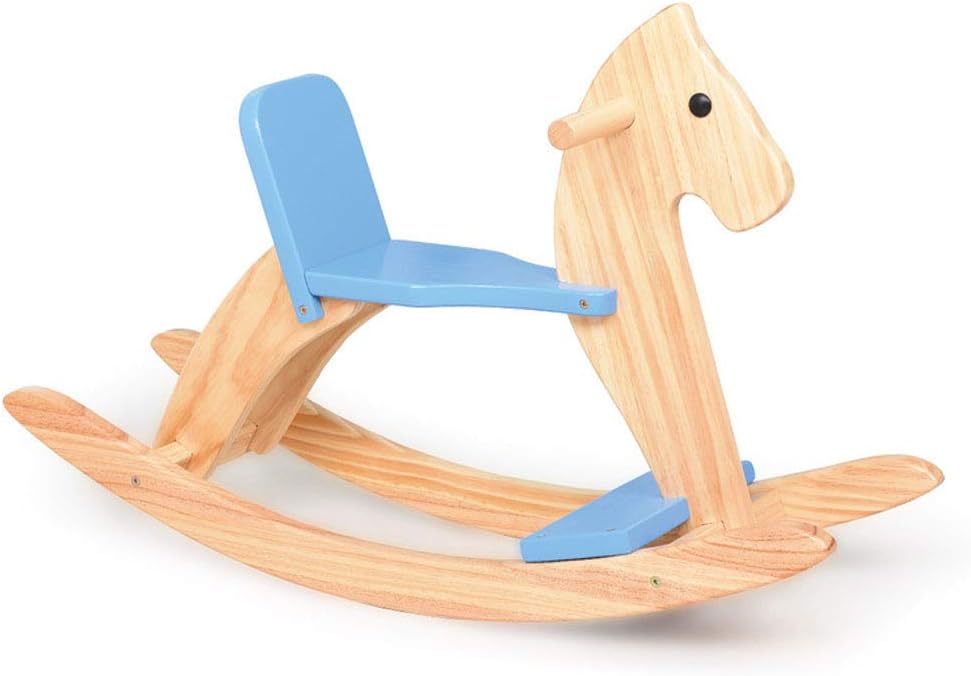 wooden baby rocker