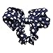 Polytree 5pcs Cute Girls Women's Big Polka Dot Rabbit Ear Hair Bow Tie Bands Ponytail Holder