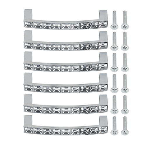 image for TOVOT 96 MM European Style Square Clear Glass Diamond Crystal Rhinesto