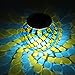 Mosaic Glass Solar Powered Table Light, GLISTENY Glass Ball Garden Lights Color Changing Waterproof Outdoor Light for Yard Home Party Patio Lawn Outdoor Indoor Decoration