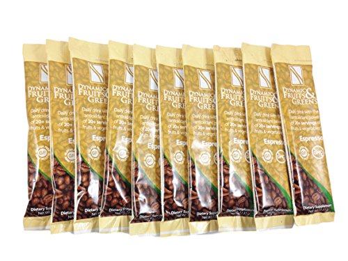 Dynamic Fruits & Greens To Go Espresso 10 Single Serving Packets Dynamic Fruits & Greens To Go Espresso 10 Single Serving Packets