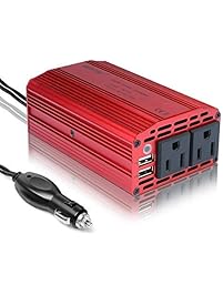 BESTEK 300W Power Inverter DC 12V to 110V AC Car Inverter with 4.2A Dual USB Car Adapter