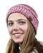 NYFASHION101 Unisex Multicolor Warm Cable Knit Thick Slouch Beanie Cap, 3 Tone Pink