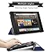 All-New Amazon Kindle Fire 8 Case,Zerhunt Premium Leather Slim Lightweight mart Shell Stand Cover for Fire HD 8 Tablet (2017/2016 Release,7th/6th Generation) with Auto Wake /Sleep Blue