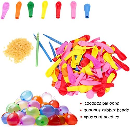 Water Balloons Refill Kit: Refill Your used Straws In a Jiffy - 1000 Not Once But 10x With This Party Time Balloon Kit - 10 X Fun. Straws not Included!