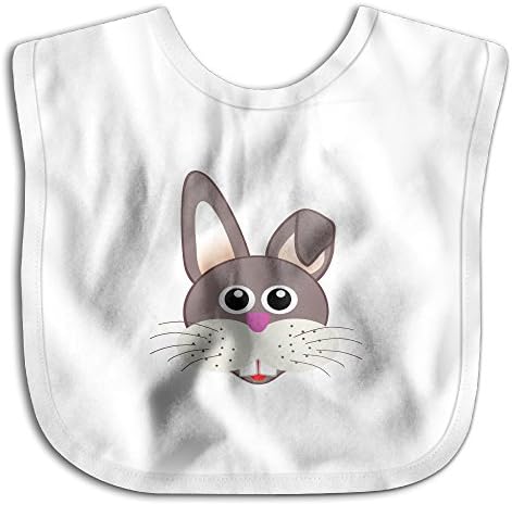 Bib And Burp Cloth Set Boys And Girls Small Cute Bunny Face Funny Special