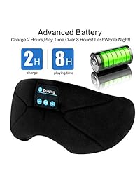 TOPOINT   Auriculares Bluetooth para dormir con diadema inalámbrica, para deportes de música, para dormir, para jugar durante mucho tiempo, para correr, yoga, negro