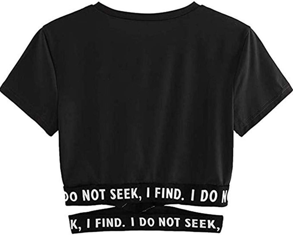 Dylanlla Women's Planet Printed Cold Shoulder Short Sleeve Crop Tops