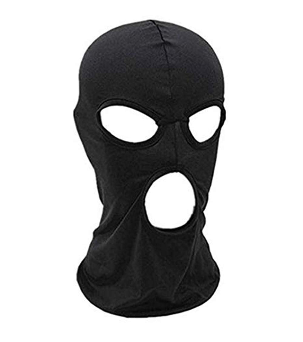 WYSUMMER Balaclava Face Mask,Women Men Thin Lycra Three Holes Full Face Mask For Motorcycle Bike Hunting Cycling Cap Ski (Black)