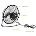 NUZAMAS 3W 6V Solar Panel Powered USB Mini Fan for Camping Caravan Yacht Greenhouse Dog House Chicken House Ventilator