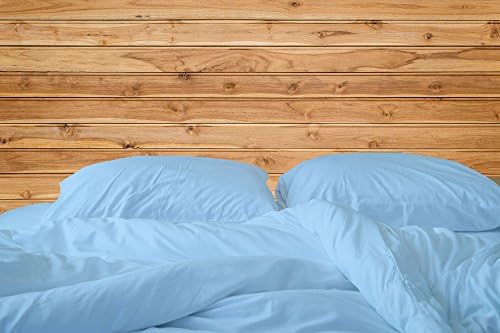 Sapphire Linens 600 TC Egyptian Cotton Ultra Soft Duvet Cover, Sky Blue - Queen
