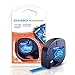 DYMO LetraTag Labeling Tape for LetraTag Label Makers, Black Print on Blue Plastic Tape, 1/2'' W x 13' L, 1 roll (91335)